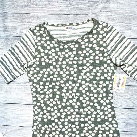 LuLaRoe Julia Polka Dot Shirt Dress M - Picture 7 of 11